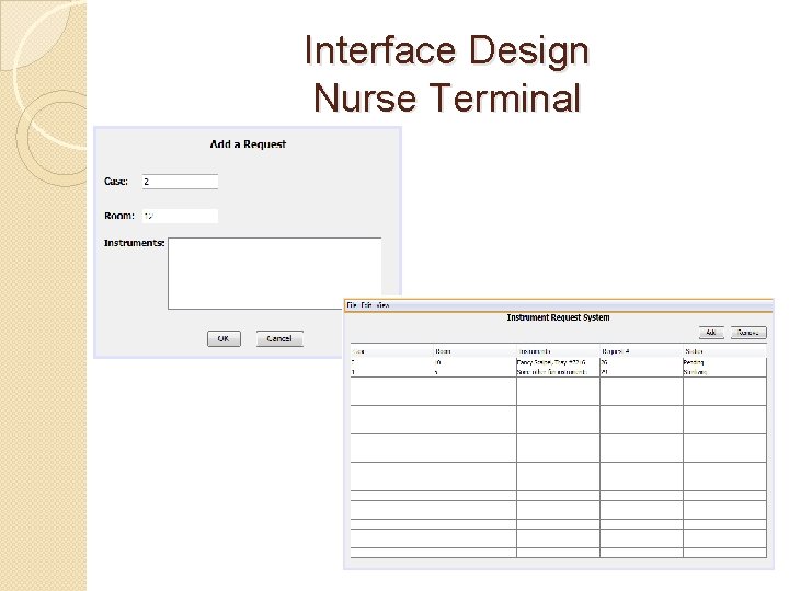 Interface Design Nurse Terminal Interface Design Nurse Terminal