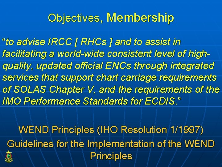 Objectives, Membership “to advise IRCC [ RHCs ] and to assist in facilitating a