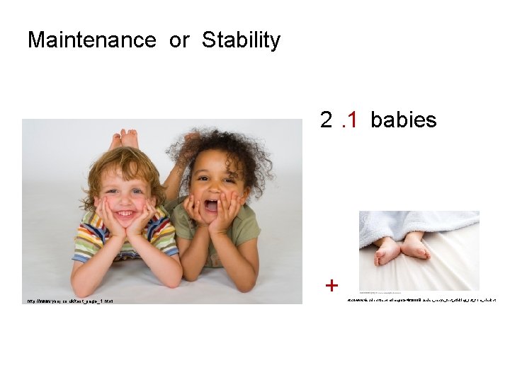 Maintenance or Stability 2. 1 babies http: //www. yooj. co. uk/test_page_1. html + http: