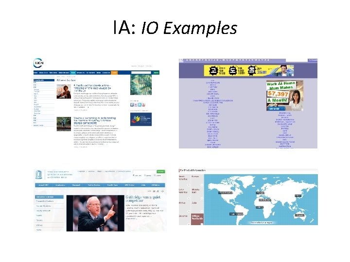 IA: IO Examples 