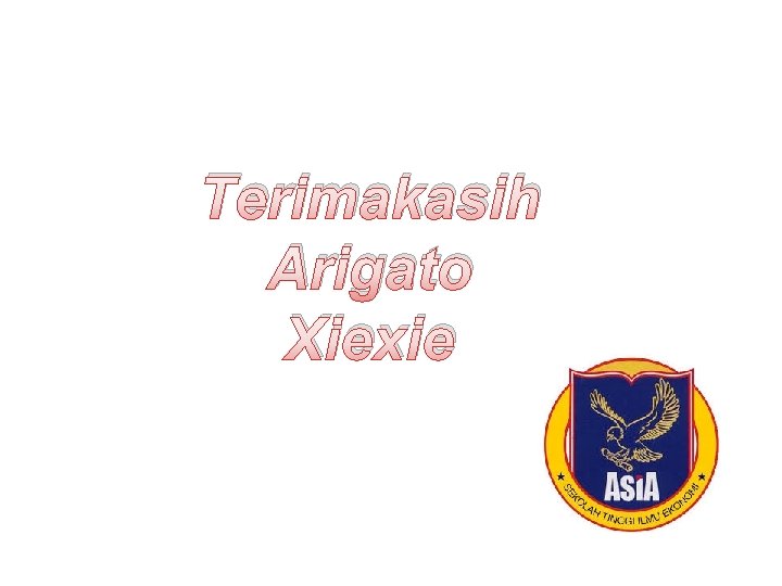 Terimakasih Arigato Xiexie 