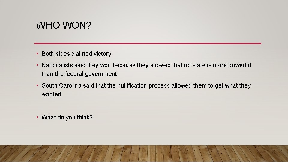 WHO WON? • Both sides claimed victory • Nationalists said they won because they