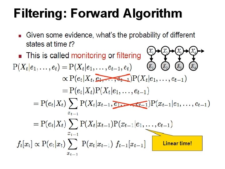 Filtering: Forward Algorithm 