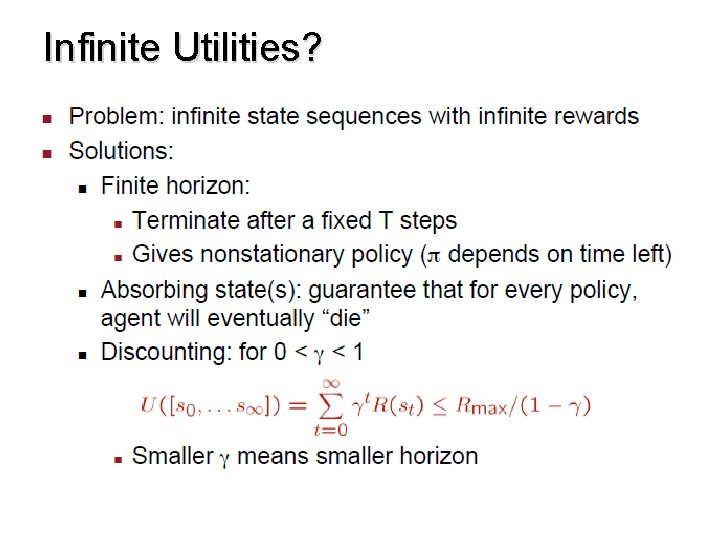 Infinite Utilities? 