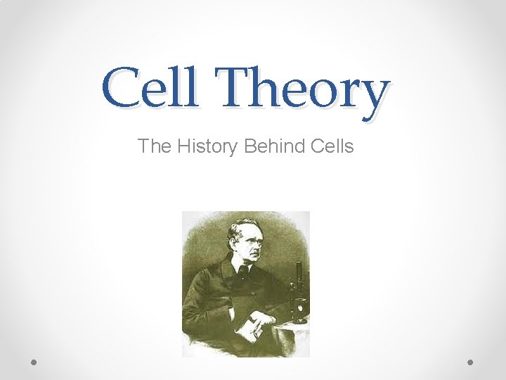 Cell Theory The History Behind Cells 