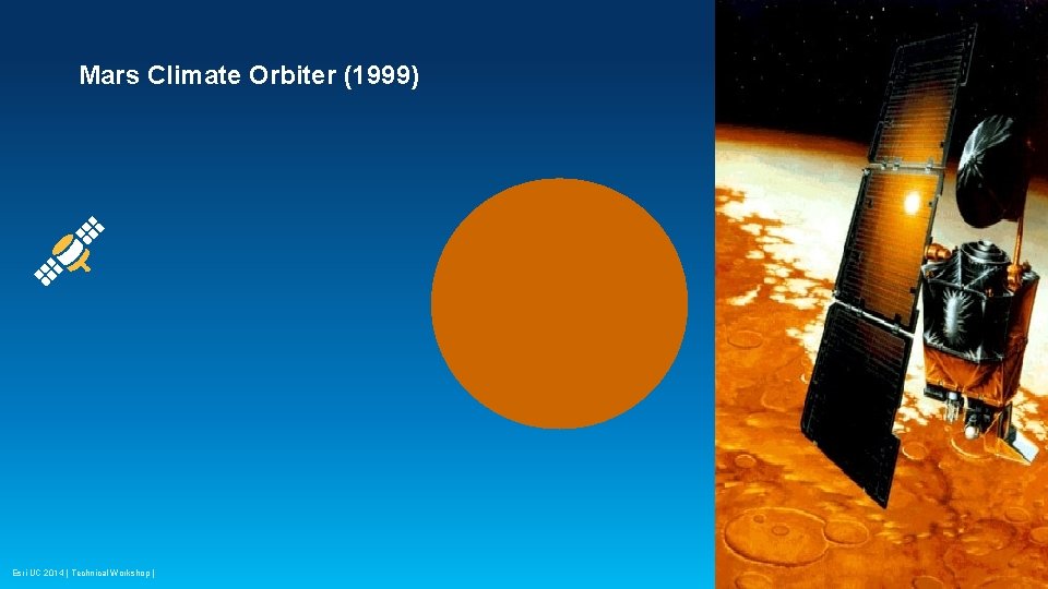 Mars Climate Orbiter (1999) Esri UC 2014 | Technical Workshop | 