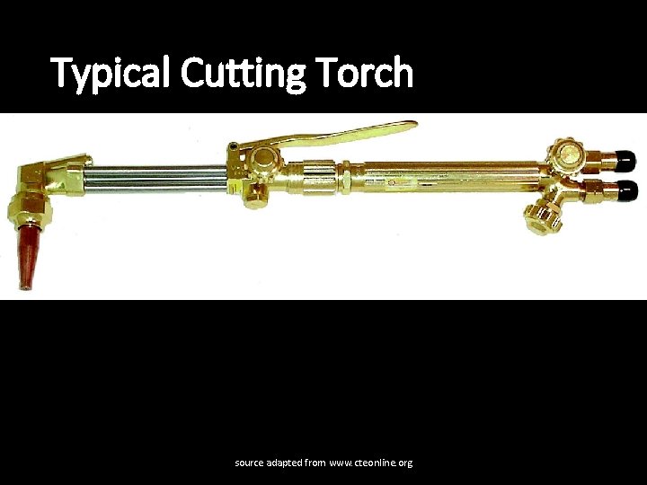 Typical Cutting Torch source adapted from www. cteonline. org 