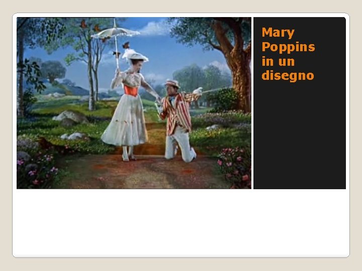 Mary Poppins in un disegno 