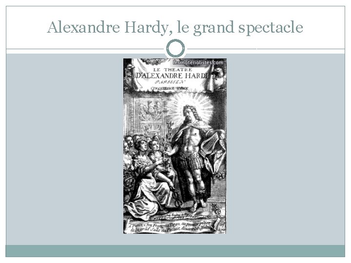 Alexandre Hardy, le grand spectacle 