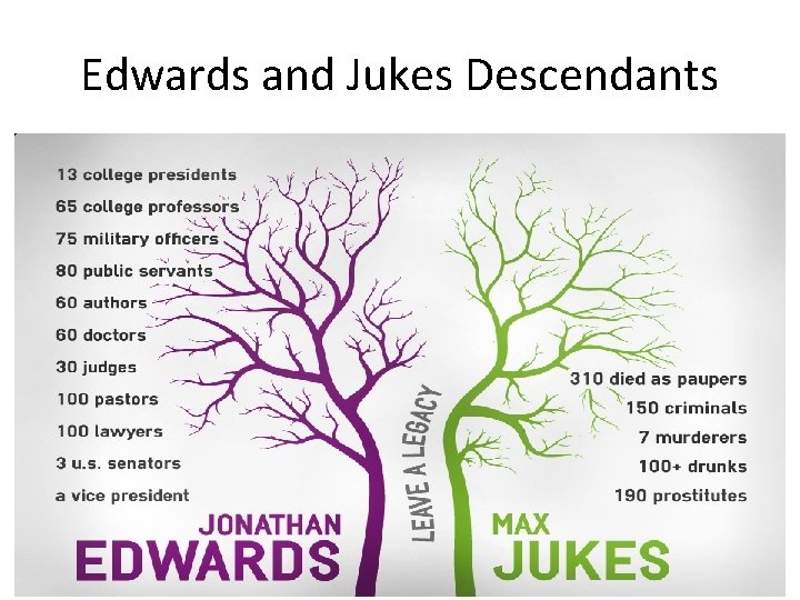 Edwards and Jukes Descendants 