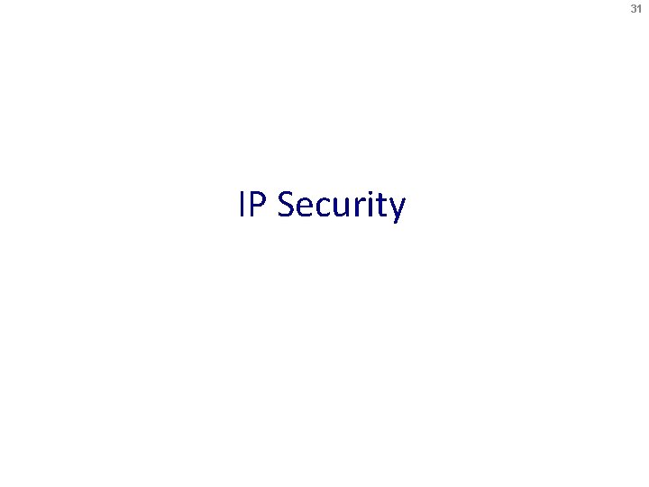 31 IP Security 