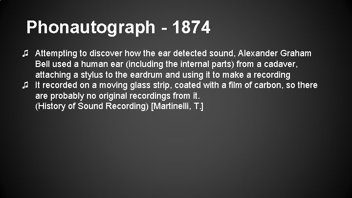 Phonautograph - 1874 ♫ Attempting to discover how the ear detected sound, Alexander Graham Phonautograph - 1874 ♫ Attempting to discover how the ear detected sound, Alexander Graham