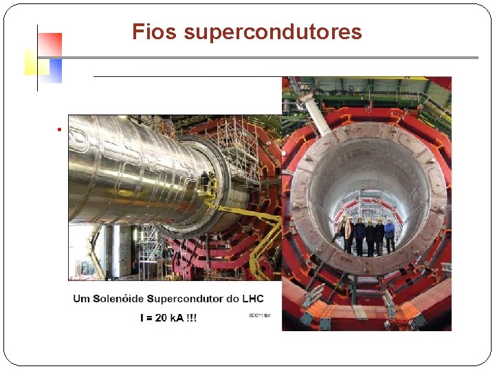 Fios supercondutores ● Diamagnetismo – Levitação magnética 