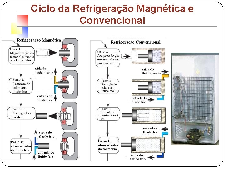 Ciclo da Refrigeração Magnética e Convencional 