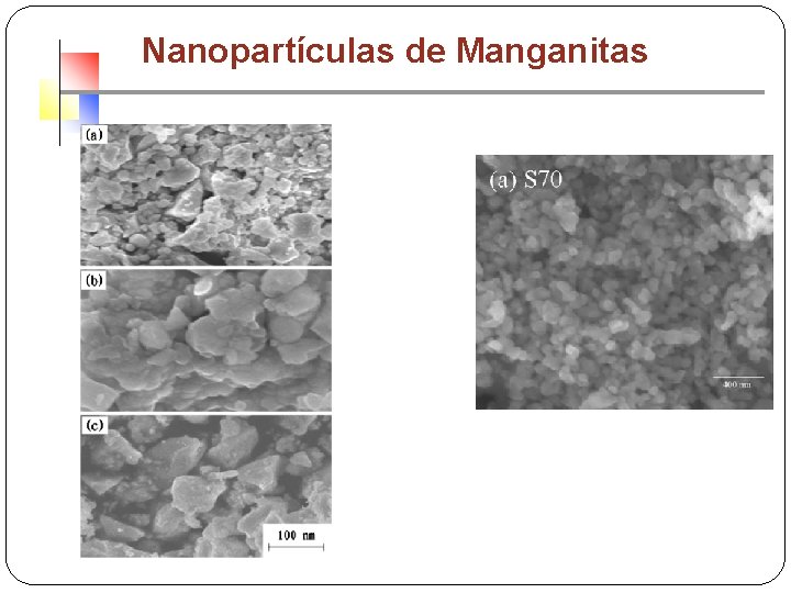 Nanopartículas de Manganitas 