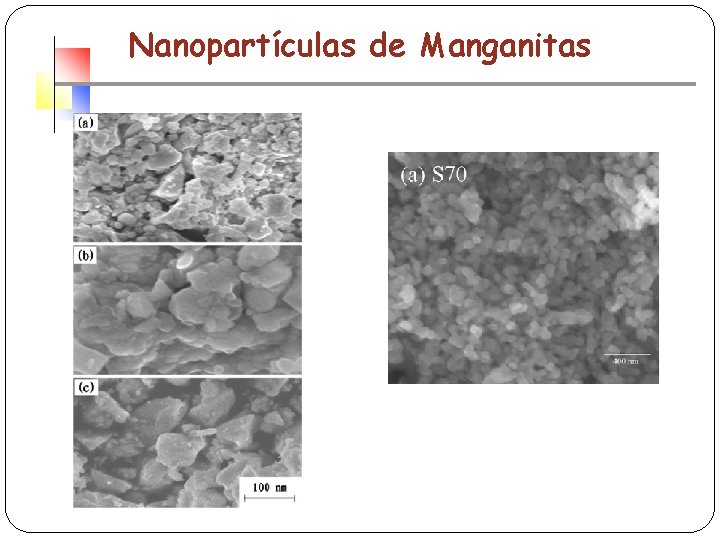 Nanopartículas de Manganitas 