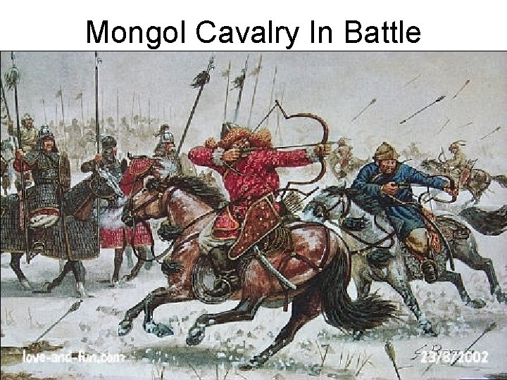 Mongol Cavalry In Battle 
