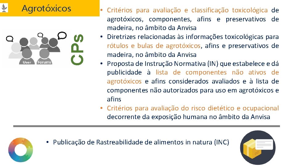 CPs Agrotóxicos • Critérios para avaliação e classificação toxicológica de agrotóxicos, componentes, afins e