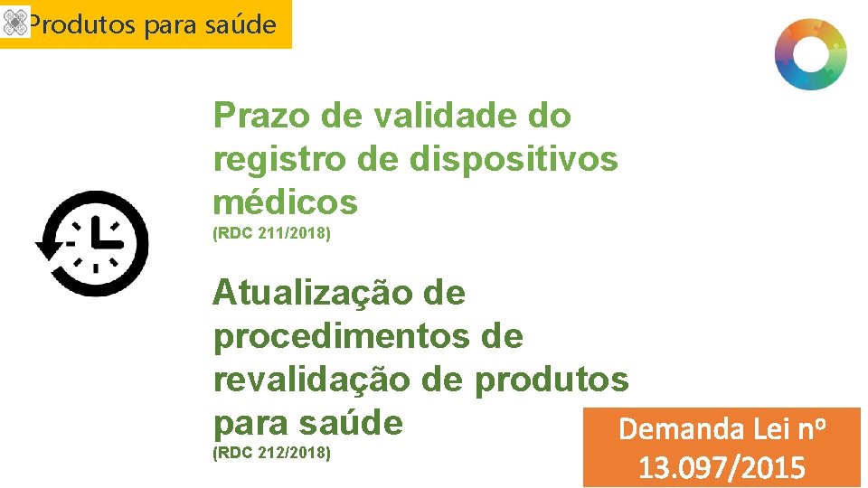 Produtos para saúde Prazo de validade do registro de dispositivos médicos (RDC 211/2018) Atualização