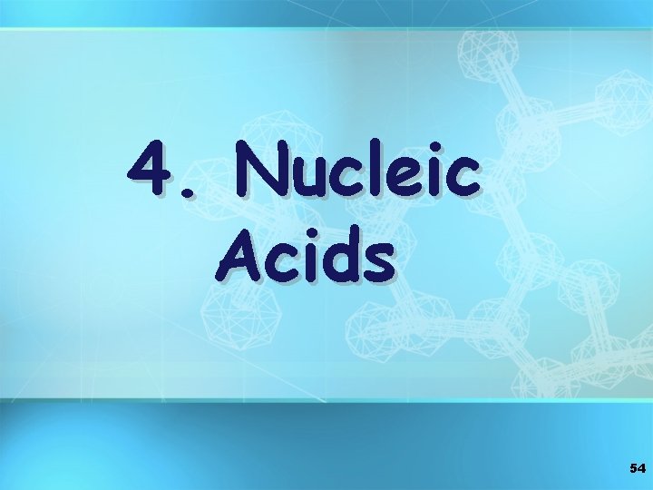 4. Nucleic Acids 54 
