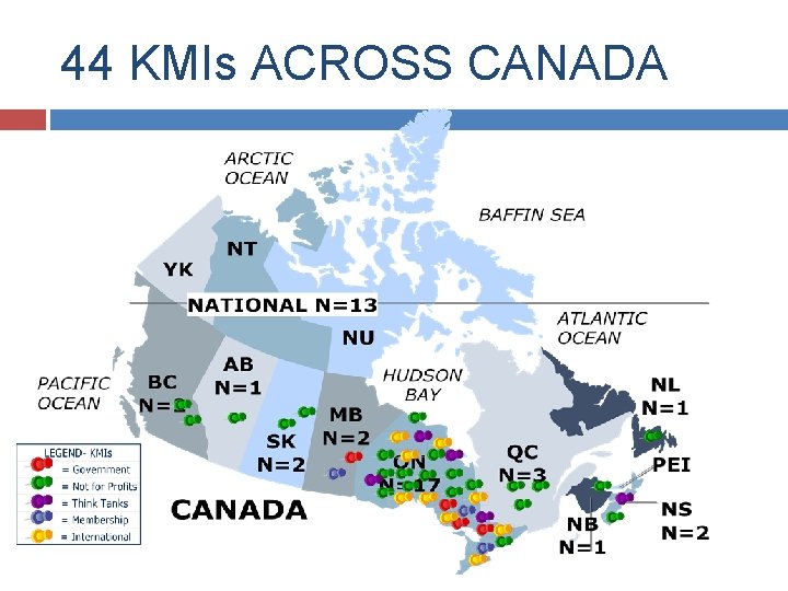 44 KMIs ACROSS CANADA 