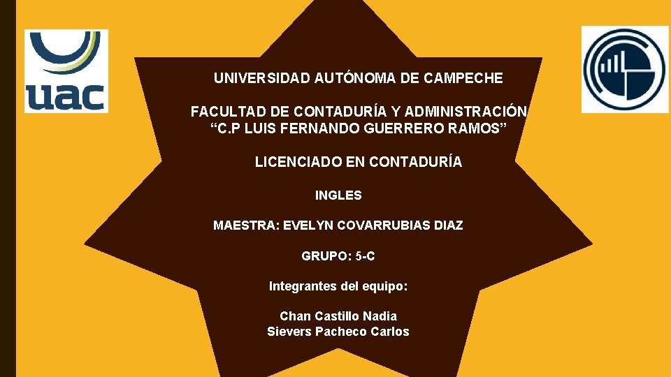 UNIVERSIDAD AUTÓNOMA DE CAMPECHE FACULTAD DE CONTADURÍA Y ADMINISTRACIÓN “C. P LUIS FERNANDO GUERRERO