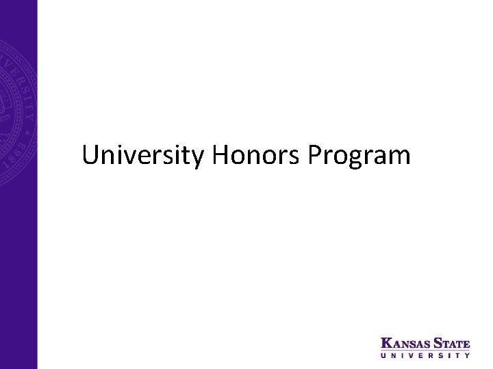 University Honors Program 