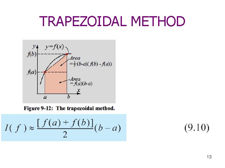 TRAPEZOIDAL METHOD 13 