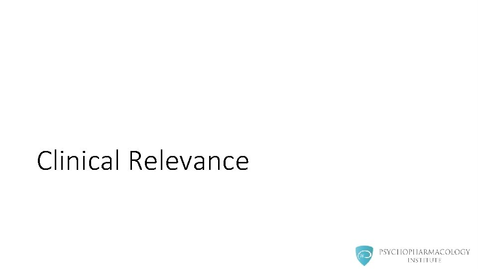 Clinical Relevance 