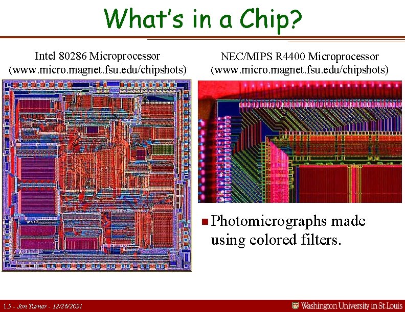 What’s in a Chip? Intel 80286 Microprocessor (www. micro. magnet. fsu. edu/chipshots) NEC/MIPS R