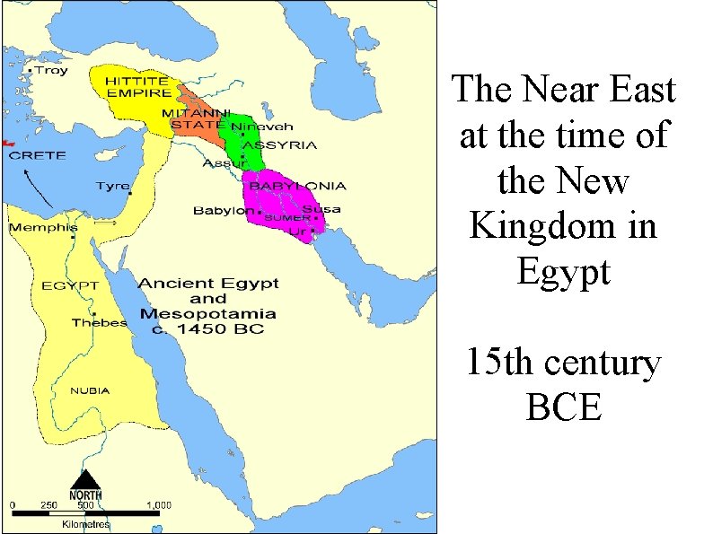 The Near East at the time of the New Kingdom in Egypt 15 th