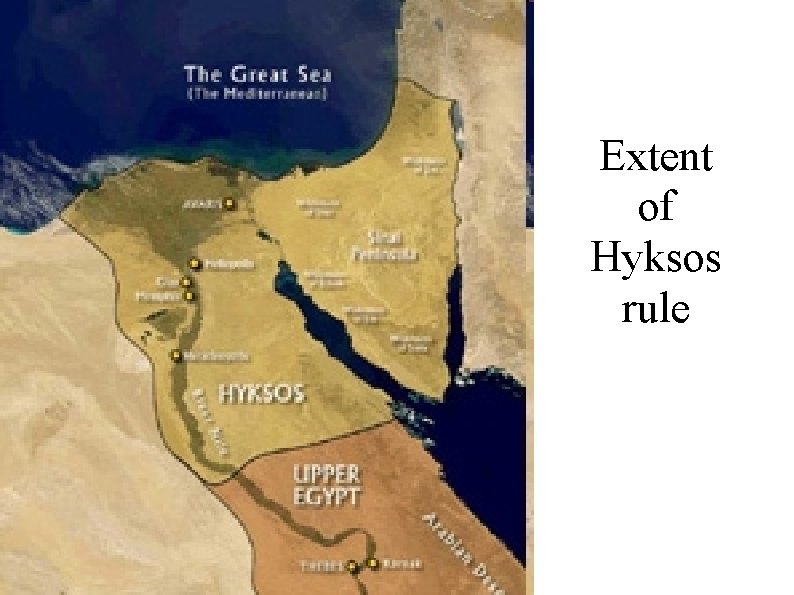 Extent of Hyksos rule 