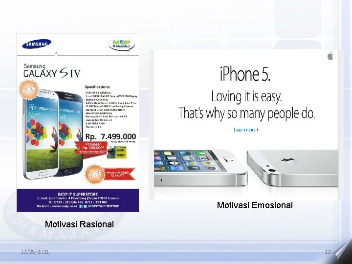 Motivasi Emosional Motivasi Rasional 12/25/2021 12 Motivasi Emosional Motivasi Rasional 12/25/2021 12
