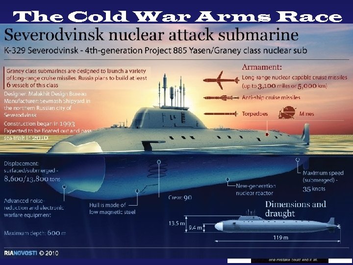 The Cold War Arms Race • This policy was part of what became known