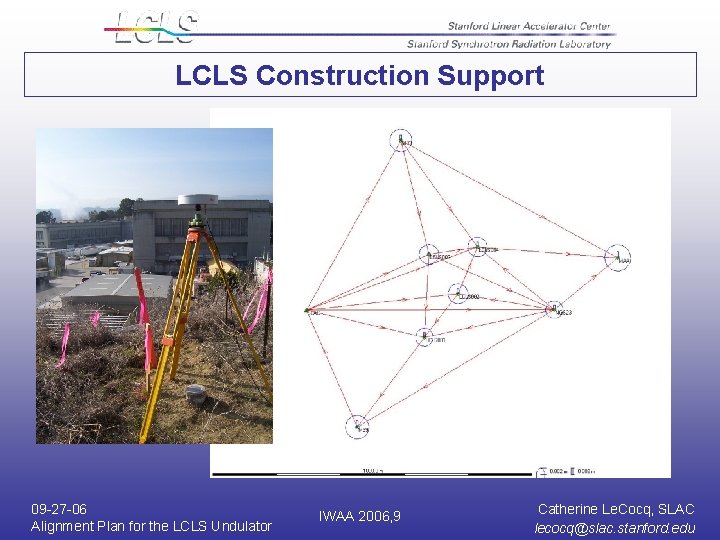 LCLS Construction Support 09 -27 -06 Alignment Plan for the LCLS Undulator IWAA 2006, LCLS Construction Support 09 -27 -06 Alignment Plan for the LCLS Undulator IWAA 2006,
