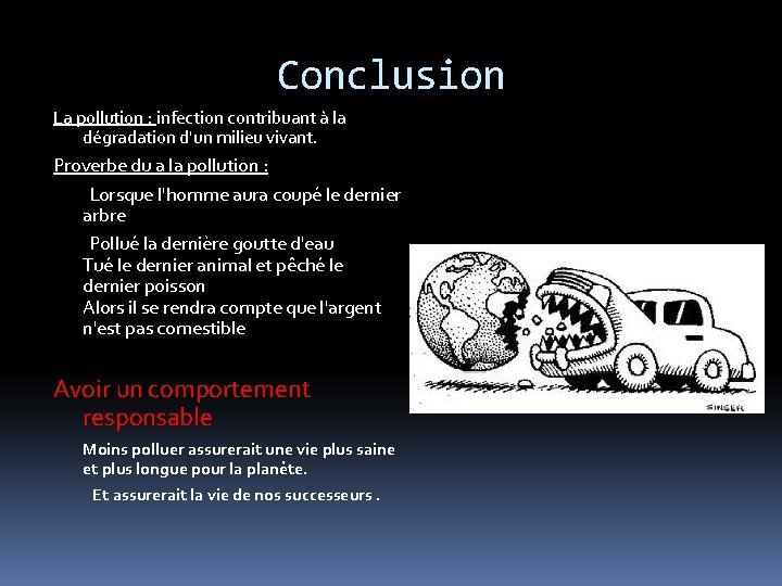 Quels sont les diffrents types de pollution et