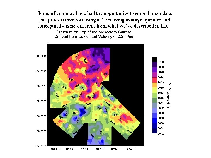 Some of you may have had the opportunity to smooth map data. This process