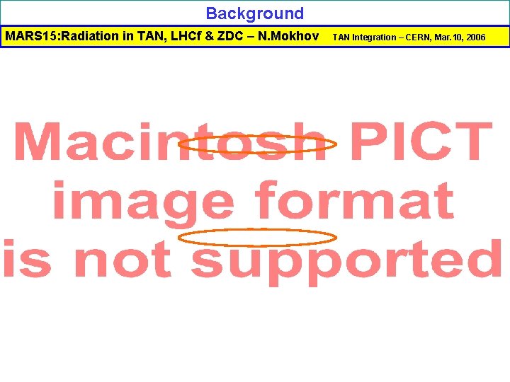 Background MARS 15: Radiation in TAN, LHCf & ZDC – N. Mokhov TAN Integration