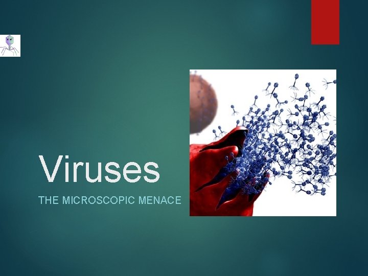 Viruses THE MICROSCOPIC MENACE 