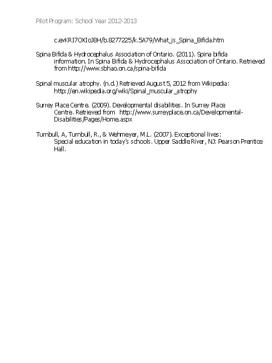 Pilot Program: School Year 2012 -2013 c. ev. KRI 7 OXIo. J 8 H/b. Pilot Program: School Year 2012 -2013 c. ev. KRI 7 OXIo. J 8 H/b.