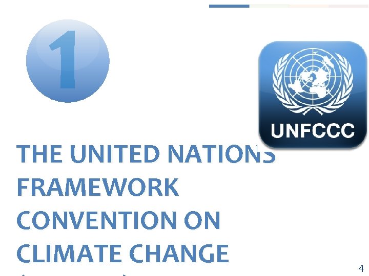 1 THE UNITED NATIONS FRAMEWORK CONVENTION ON CLIMATE CHANGE 4 