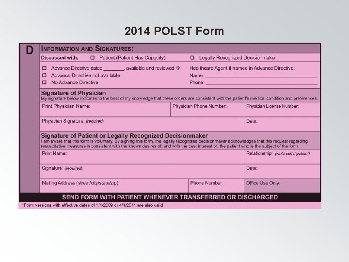 2014 POLST Form 