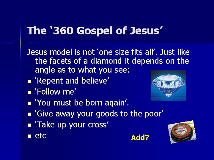 The ‘ 360 Gospel of Jesus’ Jesus model is not ‘one size fits all’.