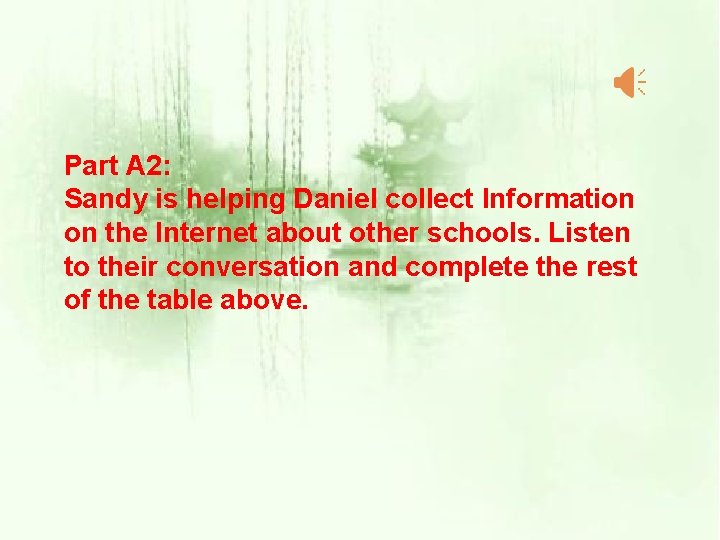 Part A 2: Sandy is helping Daniel collect Information on the Internet about other