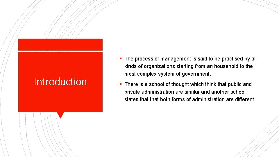 § The process of management is said to be practised by all Introduction kinds