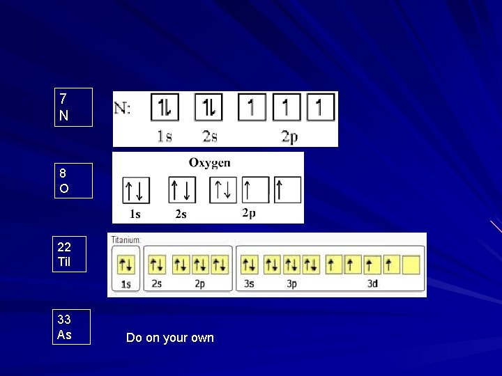 7 N 8 O 22 Ti. I 33 As Do on your own 