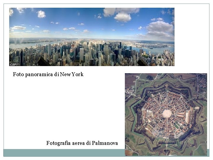 Foto panoramica di New York Fotografia aerea di Palmanova 