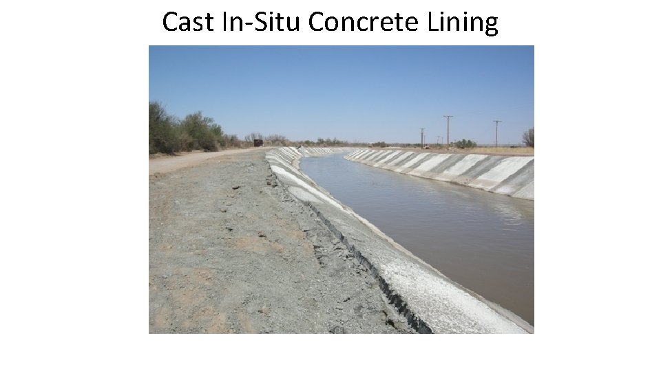 Cast In-Situ Concrete Lining 