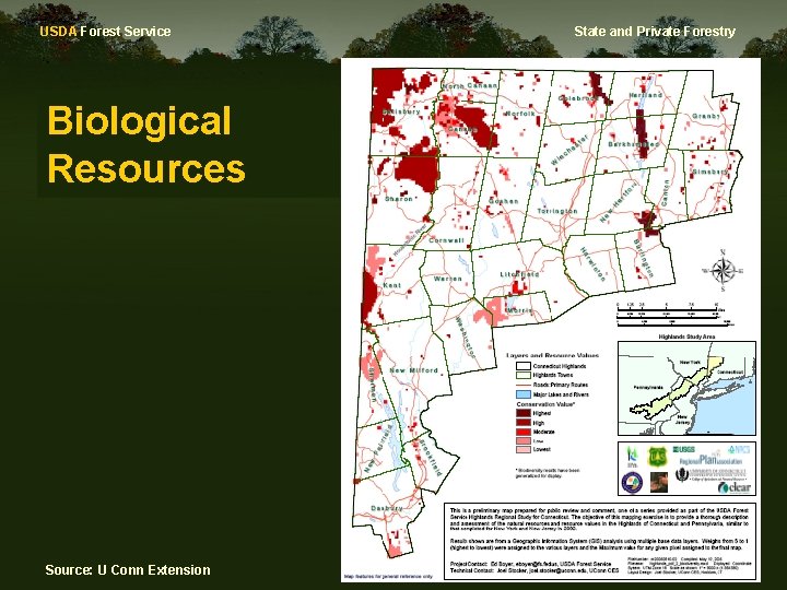 USDA Forest Service Biological Resources Source: U Conn Extension State and Private Forestry 