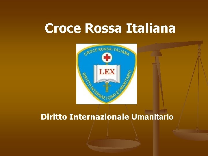 Croce Rossa Italiana Diritto Internazionale Umanitario 